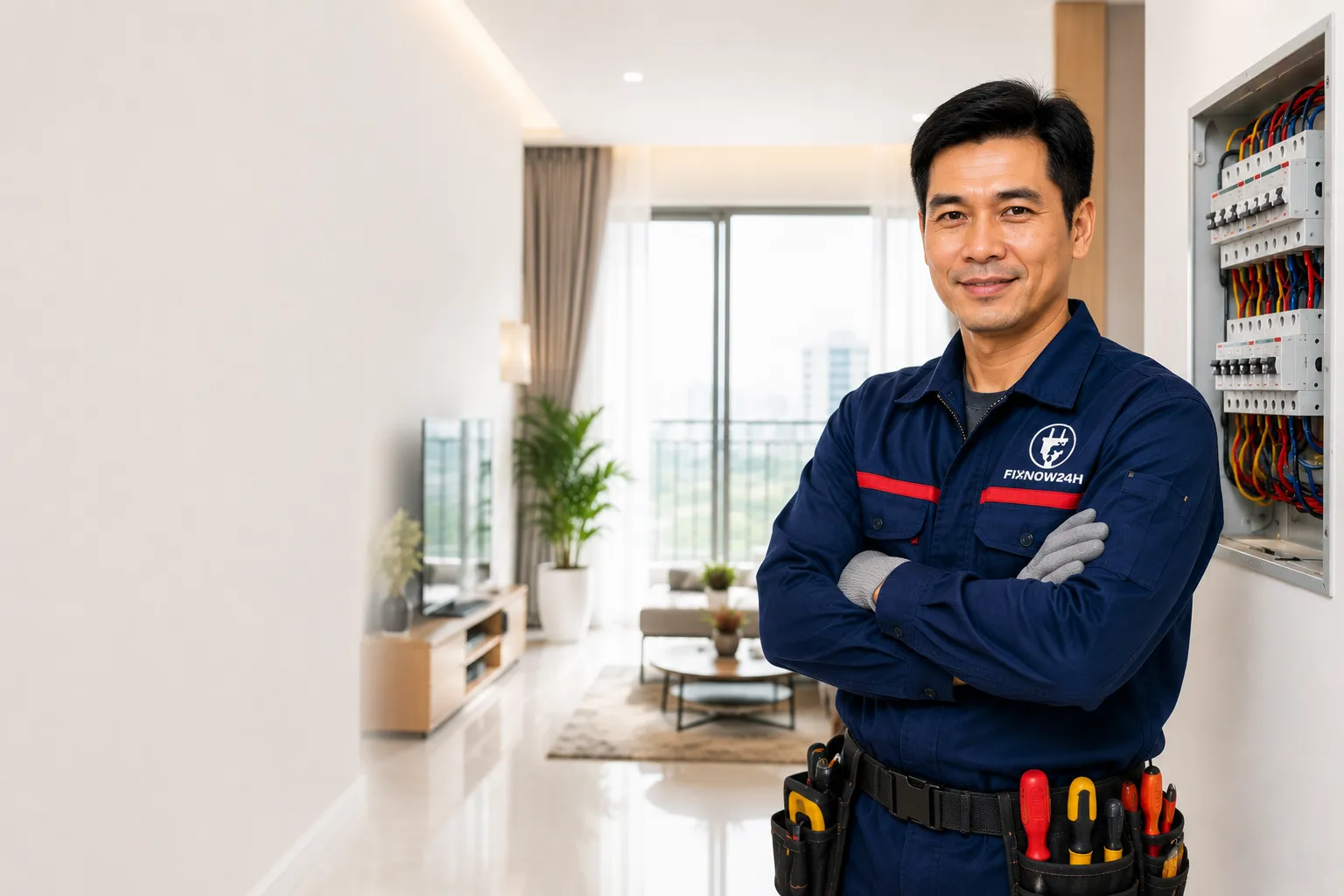 Thợ sửa điện tại nhà Hà Nội xử lý sự cố điện